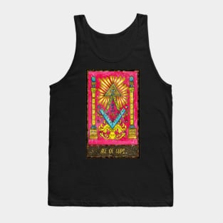 Ace Of Cups. Magic Gate Tarot Card Design. Tank Top